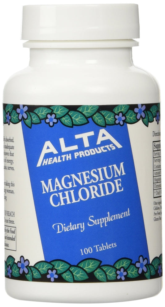 Alta Health Magnesium Chloride 100-pack front view for quick identification