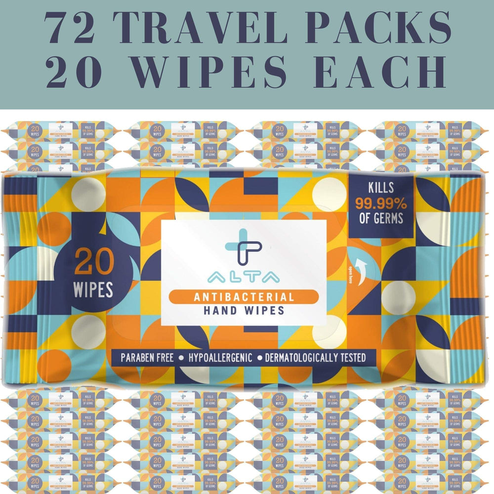 Top closure on ALTA+ wipes keeps moisture in for easy access.