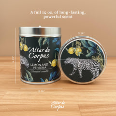 Altar de Corpus hand-poured candle from Colombia showcasing artisanal craft