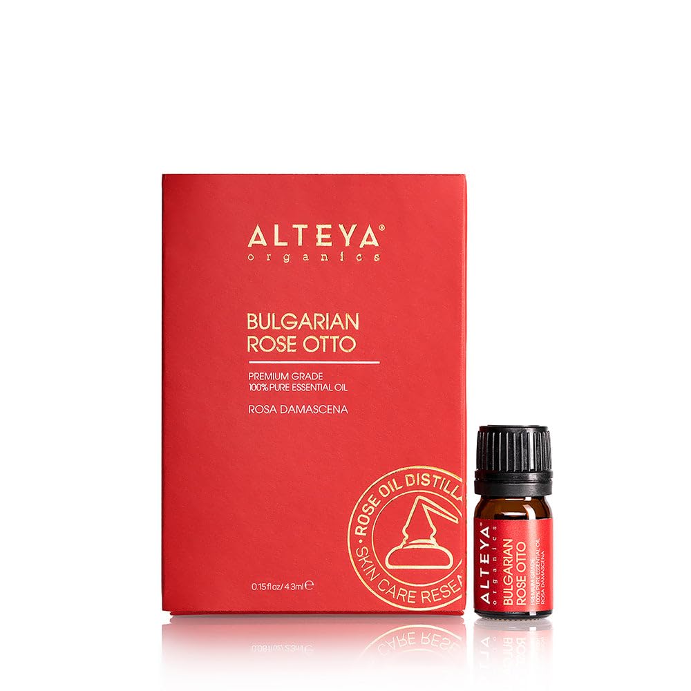 Alteya Organics Rose Essential Oil bottle for aromatherapy and skincare use