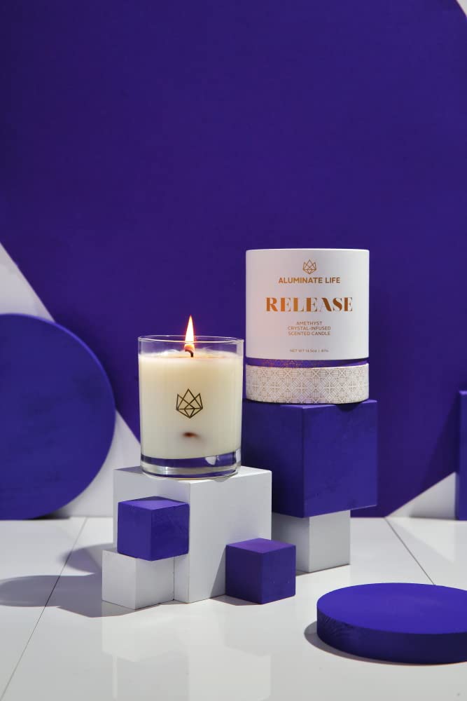Aluminate Life candle with an approximate 80-hour burn time.