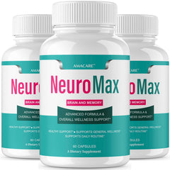 AMACARE Neuromax bottle-front provides daily brain support for busy adults