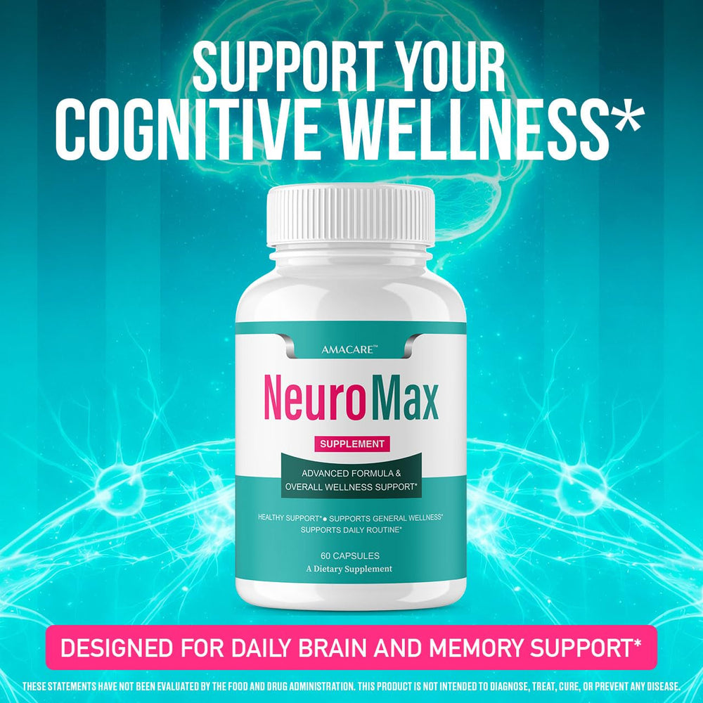 AMACARE Neuromax capsules-closeup highlights easy-to-swallow capsules