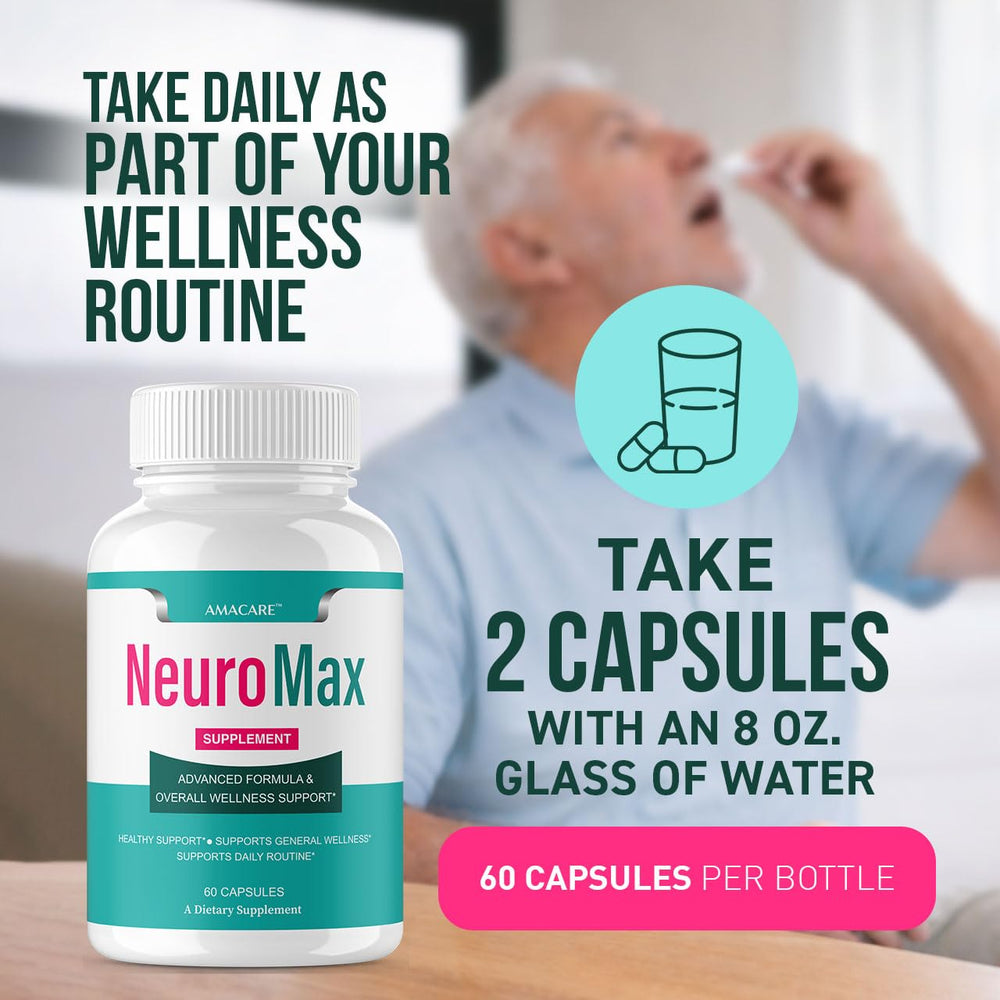 AMACARE Neuromax capsules-count indicates a 3-month supply