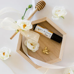 Amallow Honey Blossom notes visual featuring honey and vanilla.