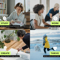 AMANDEAN mindset on a calm desk illustrates relaxed alertness.