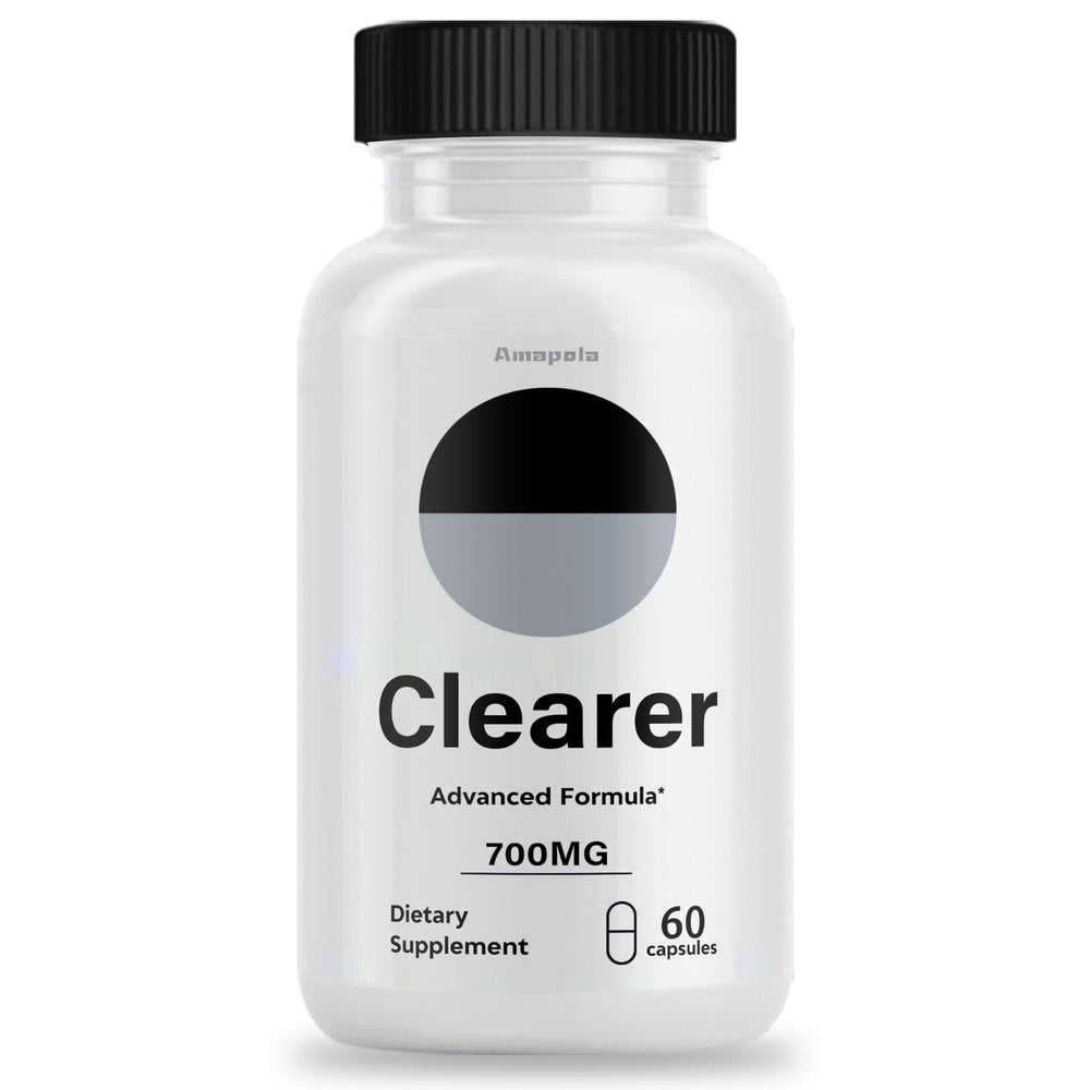 Amapola Clearer bottle front for daily wellness routine