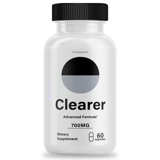 Amapola Clearer bottle front for daily wellness routine