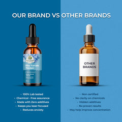 Front view of Amazing Botanicals Blue Vervain bottle communicates daily calm use.