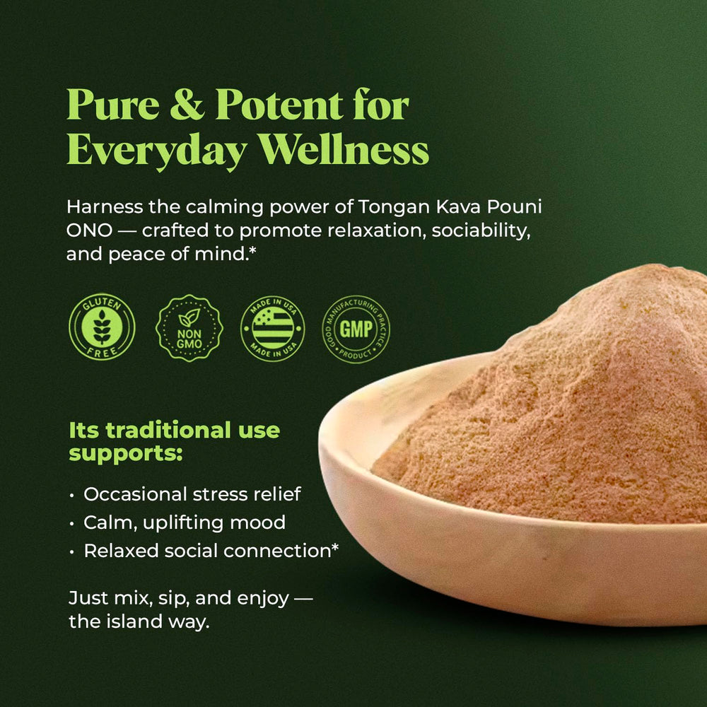 Amazing Botanicals Tongan Kava Waka root powder offers authentic, potency-rich ritual experiences