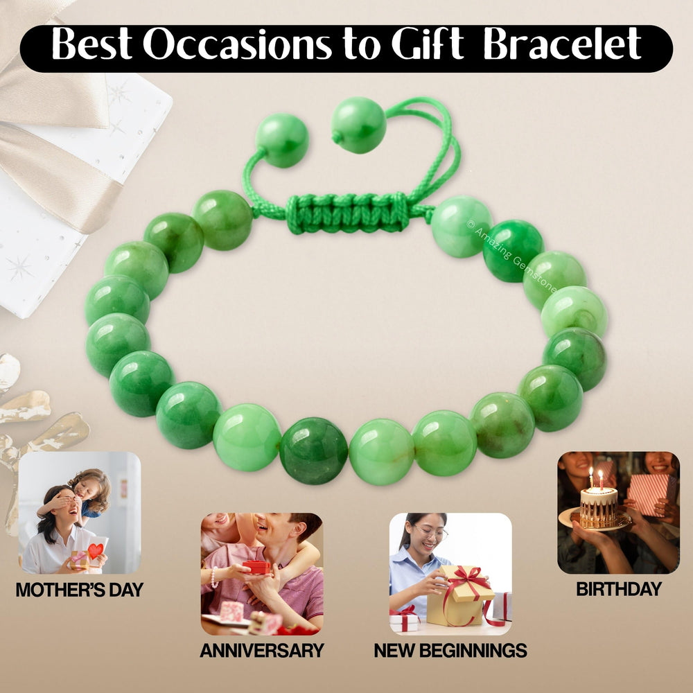 Certificate of authenticity card included with Amazing Gemstone bracelet.