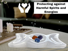 Amazing Gemstone crystal charging bowl cleanses and amplifies stored stones