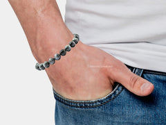 Amazing Gemstone Grey Cats Eye Bracelet makes a thoughtful gift option.