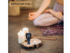 Amazing Gemstone Iolite Angel ready-to-gift for occasions like birthdays