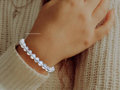 Amazing Gemstone Rainbow Moonstone bracelet packaging in zip bag, ready as a gift.