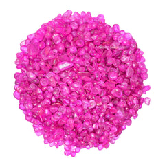 Amazing Gemstone Rose Aura Quartz chips ideal for DIY crafts and crystal art.