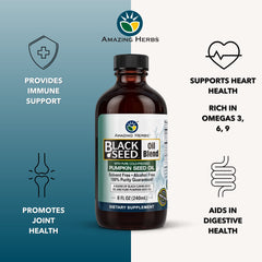 Amazing Herbs nutrition label highlights omega-3-6-9 content