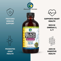 Amazing Herbs Black Seed Oil pour facilitates easy dosage and use.