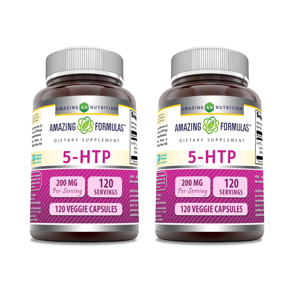 Amazing Nutrition Amazing Formulas 5-HTP bottle front for potential mood support