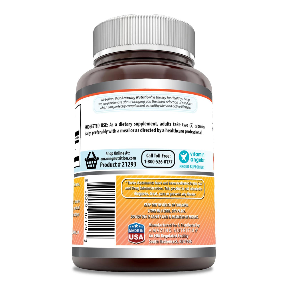 Amazing Nutrition Berberine bottle label shows USA-made quality.