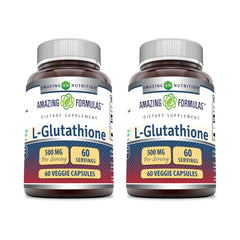 Amazing Nutrition Amazing Formulas reduced L-Glutathione bottle for daily antioxidant routine
