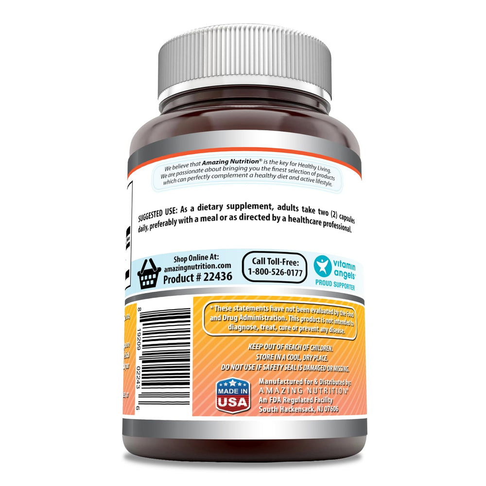 Amazing Nutrition Berberine front-label shot signaling trusted USA-made quality for daily wellness.