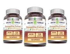 Amazing Nutrition Boswellia Extract with Bioperine capsules for daily joint support