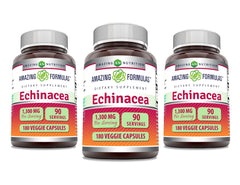 Amazing Nutrition Echinacea 1300 mg bottle front, highlighting high-dose formula.