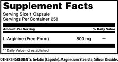 Third-party tested badge on Amazing Nutrition L-Arginine bottle signals quality