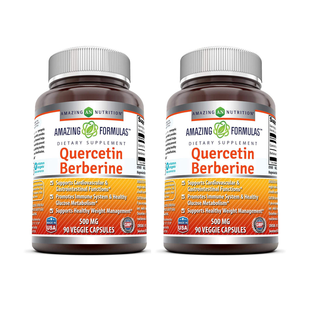 Amazing Nutrition Quercetin Berberine bottle for daily wellness routine