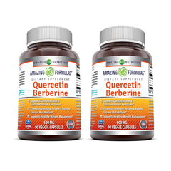 Amazing Nutrition Quercetin Berberine bottle for daily wellness routine