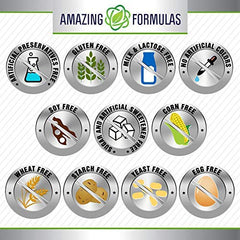 Amazing Nutrition Quercetin Berberine packaging showing USA-made GMP quality assurances