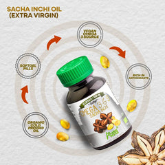 Amazon Andes Cold-Pressed Virgin Oil bottle—pure, unprocessed omega source.