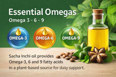 Amazon Andes Sacha Inchi capsules—daily omega support for vegan diets.