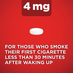 Amazon Basic Care Mini Nicotine Lozenge 4 mg cherry ice packs closeup showing portable use.