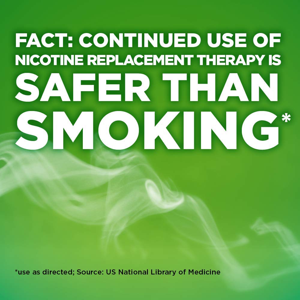 Amazon Basic Care mini nicotine lozenge citrus use scenario depicts routine quit moments.