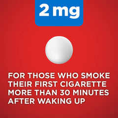 Amazon Basic Care nicotine lozenge cherry tablet close-up highlights simple dosing for daily cravings.