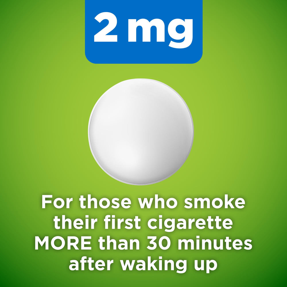 Amazon Basic Care Nicotine Polacrilex Lozenge mint blister pack enables discreet on-the-go use.