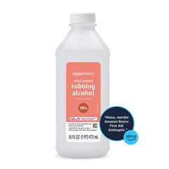 Amazon Basics 16 oz bottle with secure cap for spill-safe storage