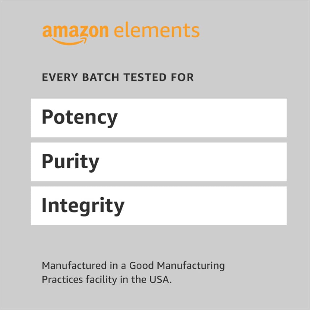 US-made Amazon Elements packaging signals quality and brand reliability.