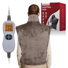 Ambershine heating pad full-body layout supports neck to back comfort