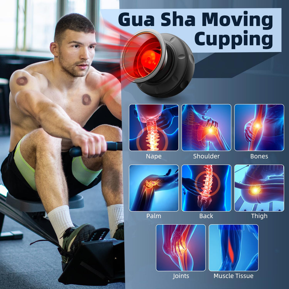 Ambfina 5-in-1 cupping kit digital timer display simplifies sessions.