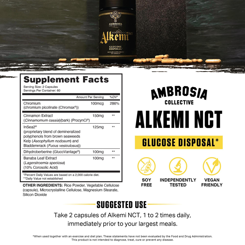 Ambrosia Alkemi NCT daily dose scoop ready for easy integration with meals