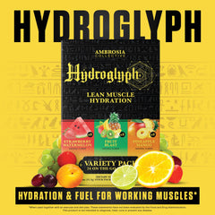 Ambrosia Hydroglyph Variety Pack box offering multiple flavor choices