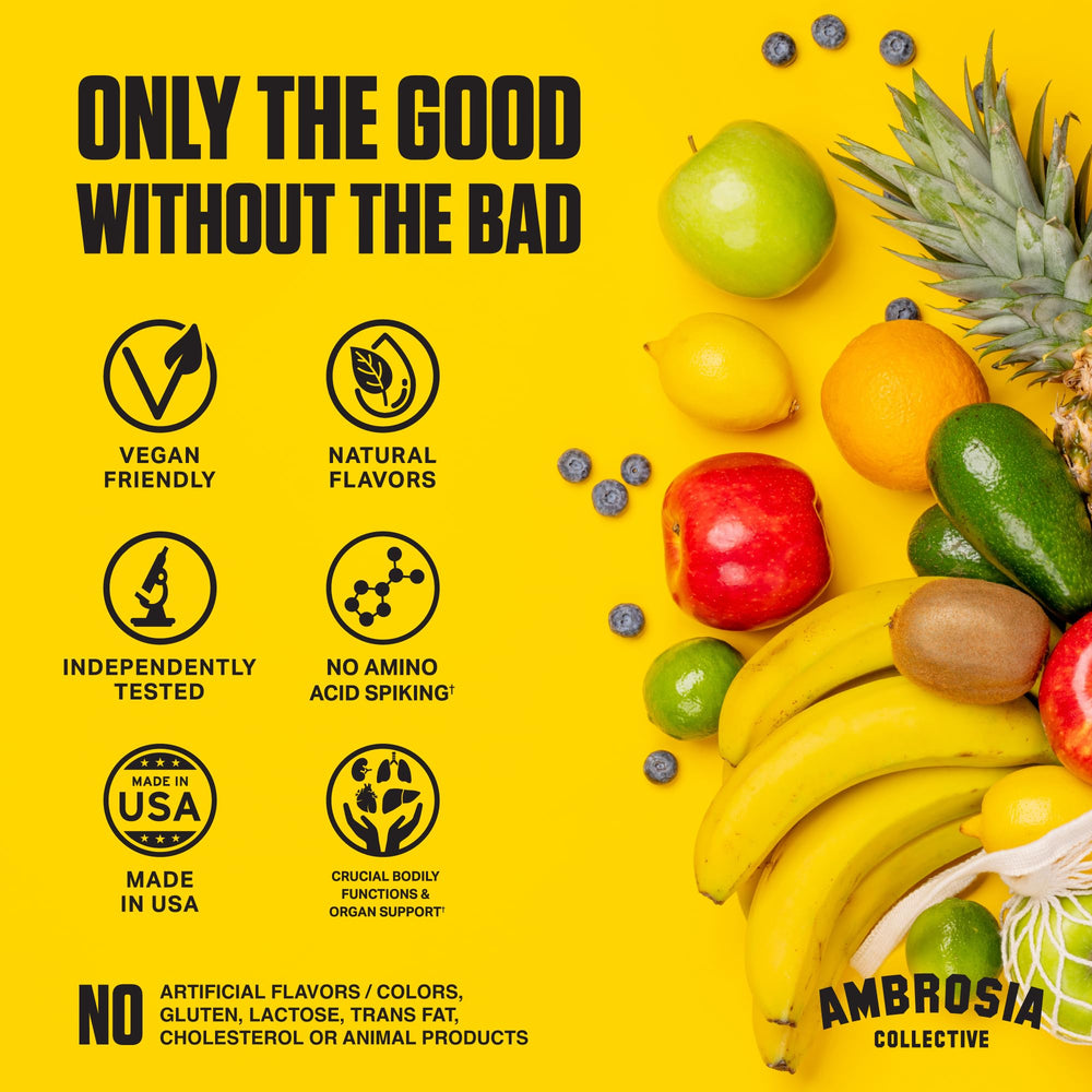 Ambrosia Nektar Apple Symphony ingredients spread highlights 13 botanicals