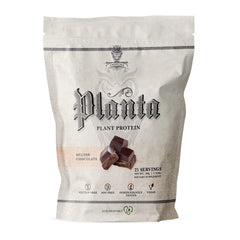 Ambrosia Planta bottle with melted chocolate flavor for post-workout protein convenience