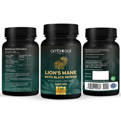 Ambrosial Lions Mane promo bundle display highlighting value