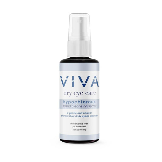 Amcon Viva eyelid cleansing spray bottle for gentle daily eye care