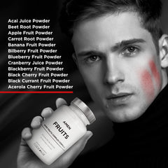 Amen Fruits bottle on kitchen counter, easy daily wellness addition.