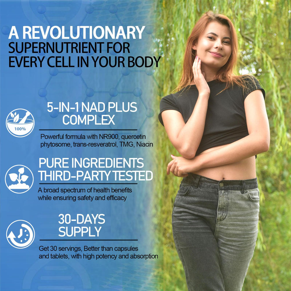 AMENQ hHEALTH NAD 2ml dose dropper for convenient daily intake.